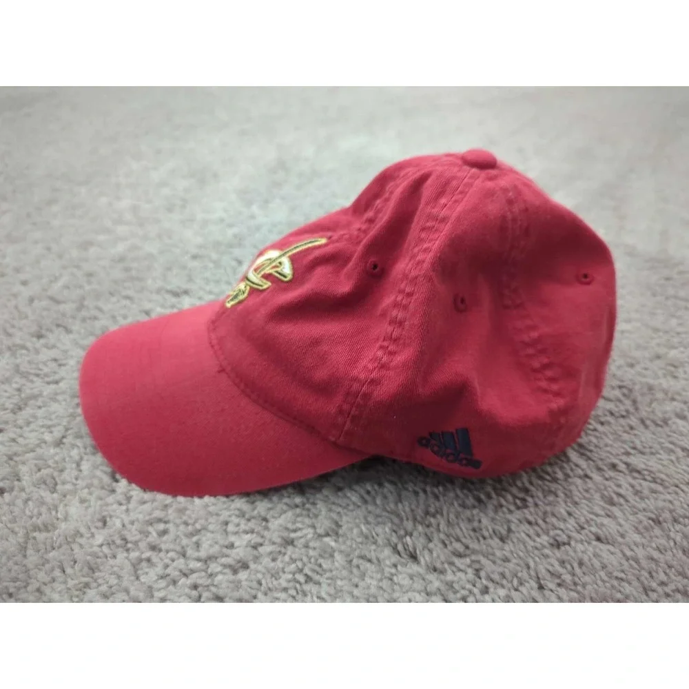 Cleveland‎ Cavaliers Hat Cap Mens OSFA NBA Adidas Red Fitted Stretch